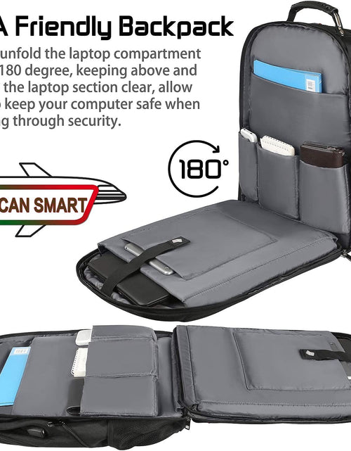 Load image into Gallery viewer, 18.4 Laptop Backpack for Men, 55L Extra Large Gaming Laptops Backpack with USB Charger Port,Tsa Friendly Flight Approved and RFID Anti-Theft Pocket,Water Resistant Suiltable for Traveling &amp; Business
