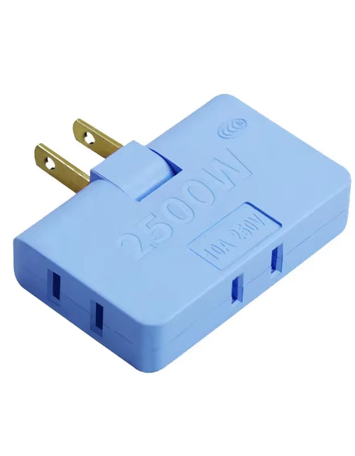 Load image into Gallery viewer, 3-Port Rotatable US Plug Adapter – Compact Power, Anywhere You Go
