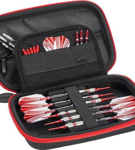 Sentinel EVA Foam Shell Dart Case, Holds 6 Darts and Extra Accessories, Tips, Shafts and Flights, Compatible with Steel Tip and Soft Tip Darts