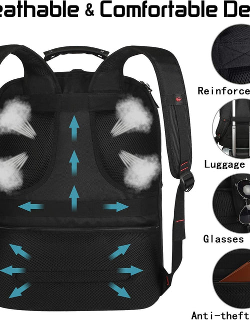 Load image into Gallery viewer, 18.4 Laptop Backpack for Men, 55L Extra Large Gaming Laptops Backpack with USB Charger Port,Tsa Friendly Flight Approved and RFID Anti-Theft Pocket,Water Resistant Suiltable for Traveling &amp; Business
